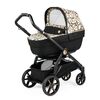 Carucior 3 in 1 Peg Perego Book, Primoviaggio SL,  0 - 22 kg, Graphic Gold, Negru / Bej