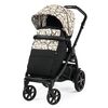 Carucior 3 in 1 Peg Perego Book, Primoviaggio SL,  0 - 22 kg, Graphic Gold, Negru / Bej