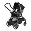 Carucior 3 in 1 Peg Perego Book, Primoviaggio SL,  0 - 22 kg, Graphic Gold, Negru / Bej
