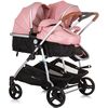 Carucior gemeni Chipolino Duo Smart 2 in 1 flamingo, Culoare: Roz
