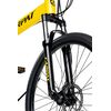 Bicicleta MTB-Folding Hummer CARPAT C2641S, Schimbator Shimano Altus RD-M310-L, 24 Viteze, Cadru Aluminiu, Roti 26 Inch, Frane pe Disc, Galben/Negru