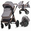 Carucior transformabil 3in1 Coccolle Melora Moonlit grey, Culoare: Gri