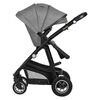 Lionelo - Carucior Bianka, 3 in 1, Cadru aluminiu, Cu landou intarit si salteluta moale, Maner ajustabil, Include saculet de picioare, Husa de ploaie si tantari, Geanta pentru parinti, Sustine 22 kg, 0 luni+, EN1466:2014+AC:2015, EN1888, Gri, Culoare: Gri