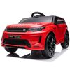 Masinuta electrica Chipolino SUV Land Rover Discovery cu scaun din piele si roti EVA red, Culoare: Rosu