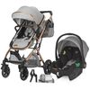 Carucior ultracompact 3in1 Coccolle Ravello Moonlit grey, Culoare: Gri