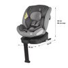 Scaun auto iSize 40-150 cm Coccolle Sidra Moonlit grey, Culoare: Gri