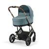 Carucior Cybex, Balios S Lux 3 in 1 TPE B, Stormy Blue, Culoare: Albastru Deschis