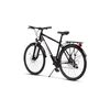 Bicicleta Trekking Unisex cu Roti de 28", Suspensie fata, Manete Secventiale Shimano, Echipare Shimano, Frane DISC -fata/spate, 21 Viteze, negru/gri, City Bike Carpat Genius Rocky cu cadru din Aluminiu si cabluri integrate
