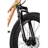 Bicicleta Fat-Bike Velors Wolf V2605D 26", Maro/Alb/Verde