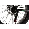 Bicicleta MTB cu Roti de 26", Furca Dubla Suspensie, Manete Secventiale, Frane Disc, 21 Viteze, negru/verde, Fat Bike Genius Velors Duro 2.6 Full Suspension cu Cauciucuri late 26X4.0