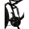Bicicleta MTB cu Roti de 26", Furca Dubla Suspensie, Manete Secventiale, Frane Disc, 21 Viteze, negru/verde, Fat Bike Genius Velors Duro 2.6 Full Suspension cu Cauciucuri late 26X4.0