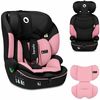 Scaun auto, Lionelo, Levi One i-Size, Universal, Instalare FWF, Cu tetiera reglabila in 10 pozitii, Cu spatar detasabil, 76-150 cm, Conform cu R129, Roz, Culoare: Roz