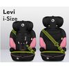 Scaun auto, Lionelo, Levi One i-Size, Universal, Instalare FWF, Cu tetiera reglabila in 10 pozitii, Cu spatar detasabil, 76-150 cm, Conform cu R129, Roz, Culoare: Roz