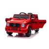 Masinuta electrica cu telecomanda, Mercedes-Benz AMG G63, roti EVA, scaun piele ecologica, Rosu, Culoare: Rosu