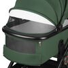 Carucior 2 in 1, Lionelo, Layla, Pana la 22 kg, Cadru aluminiu, Cu landou intarit si salteluta din spuma AirDots, Reversibil, Cu ventilatie 3D, Cu accesorii, EN1888-1, EN1888-2, EN1466, Verde, Culoare: Verde