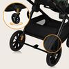 Carucior 2 in 1, Lionelo, Layla, Pana la 22 kg, Cadru aluminiu, Cu landou intarit si salteluta din spuma AirDots, Reversibil, Cu ventilatie 3D, Cu accesorii, EN1888-1, EN1888-2, EN1466, Verde, Culoare: Verde