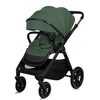 Carucior 2 in 1, Lionelo, Layla, Pana la 22 kg, Cadru aluminiu, Cu landou intarit si salteluta din spuma AirDots, Reversibil, Cu ventilatie 3D, Cu accesorii, EN1888-1, EN1888-2, EN1466, Verde, Culoare: Verde