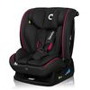 Scaun auto, Lionelo, Aart i-Size, Cu spatar inclinabil in 4 pozitii, Cu tetiera reglabila in 13 pozitii, 0-36 Kg, 40-150 cm, Cu centura siguranta in 3 puncte, Conform cu ECE R129/03, Negru/Rosu, Culoare: Negru