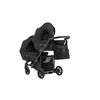 Carucior 3 in 1 pentru gemeni Kunert Invento Duo, Culoare: Negru