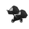 Carucior 3 in 1 pentru gemeni Kunert Invento Duo, Culoare: Negru