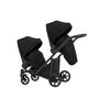 Carucior 3 in 1 pentru gemeni Kunert Invento Duo, Culoare: Negru