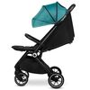 Lionelo - Carucior sport Cloe, De la nastere, Cu accesorii, Cadru din aluminiu, 0-22 kg, Usor, Pliabil cu o singura mana, Ideal pentru toate tipurile de suprafete, Verde smarald, Culoare: Verde