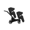 Carucior 3 in 1 pentru gemeni Kunert Invento Duo Glam, Culoare: Negru