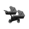 Carucior 3 in 1 pentru gemeni Kunert Invento Duo, Culoare: Gri