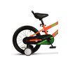 Bicicleta Copii 4-6 ani Velors V1603B 16", Portocaliu/Verde, Culoare: Portocaliu/Verde