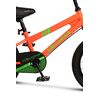 Bicicleta Copii 4-6 ani Velors V1603B 16", Portocaliu/Verde, Culoare: Portocaliu/Verde