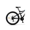 Bicicleta MTB-Full Suspension Fat Bike Velors Dynamic V27304AG 27.5", Negru/Albastru/Gri