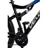 Bicicleta MTB-Full Suspension Fat Bike Velors Dynamic V27304AG 27.5", Negru/Albastru/Gri