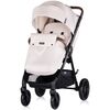 Carucior sport Chipolino Ultera cu husa picioare biscotta, Culoare: Crem