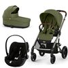 Carucior Cybex, Balios S Lux 3 in 1 TPE, Moss Green, Culoare: Verde