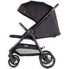 Carucior sport Chipolino Ultera cu husa picioare blackberry, Culoare: Negru