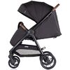 Carucior sport Chipolino Ultera cu husa picioare blackberry, Culoare: Negru