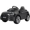 Masinuta electrica Chipolino Audi RS Q8 cu scaun din piele si roti EVA black, Culoare: Negru