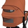 Carucior 3 in 1, Lionelo, Mika Plus, Cadru din aluminiu, Cu landou intarit si salteluta moale, Cu scoica auto testata ADAC, Reversibil, Cu sistem de ventilatie 3D, Cu accesorii, Pana la 22 kg, EN1888-1 EN1888-2 EN1466 ECE R129, Maro, Culoare: Caramiziu