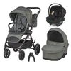 Carucior modular 2in1 Coccolle Serry Moss green+ Scoica auto iSize Coccolle Knox Black
