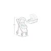 Carucior 2 in 1, Lionelo, Meril, Cu landou si scaun cu dimensiune XL, Reversibil, Cu sistem de ventilatie 3D, Cu accesorii, Pana la 22 kg, Conform cu EN1888-1 EN1888-2, EN1466, Gri, Culoare: Gri
