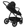Carucior 2 in 1, Lionelo, Meril, Cu landou si scaun cu dimensiune XL, Reversibil, Cu sistem de ventilatie 3D, Cu accesorii, Pana la 22 kg, Conform cu EN1888-1 EN1888-2, EN1466, Negru, Culoare: Negru