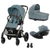 Carucior Cybex, Balios S Lux 3 in 1 TPE B, Stormy Blue, Culoare: Albastru Deschis