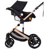 Carucior Chipolino Amore 3 in 1 noir, Culoare: Negru