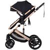 Carucior Chipolino Amore 3 in 1 noir, Culoare: Negru