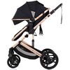 Carucior Chipolino Amore 3 in 1 noir, Culoare: Negru