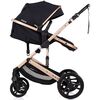 Carucior Chipolino Amore 3 in 1 noir, Culoare: Negru