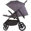 Carucior gemeni Chipolino Top Stars anthracite, Culoare: Gri