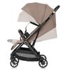 Carucior sport, Lionelo, Bess, Greutate 7.5 kg, Sustine 22 kg, 6 luni+, Capotina impermeabila si protectie SPF 50+, Include suport sticla, Pliere cu o singura mana, Maner pentru transport, Bej, Culoare: Bej