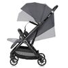 Carucior sport, Lionelo, Bess, Greutate 7.5 kg, Sustine 22 kg, 6 luni+, Capotina impermeabila si protectie SPF 50+, Include suport sticla, Pliere cu o singura mana, Maner pentru transport, Gri, Culoare: Gri