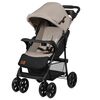 Carucior sport, Lionelo, Emma Plus, Cu tavita, 2 Suporturi pentru pahar, Geanta accesorii, Conform cu standardul european de securitate EN1888-1, Bej, Culoare: Bej